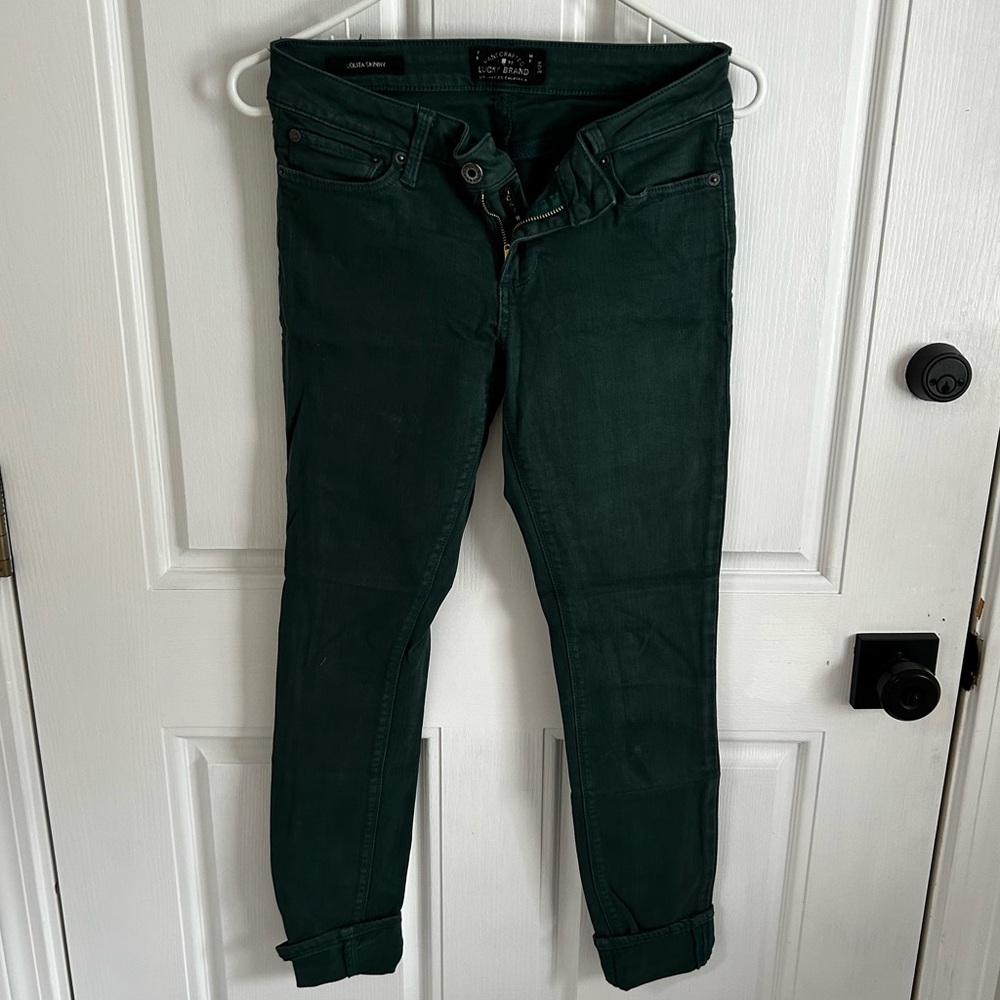 Lucky Brand Green Jeans, Size 26